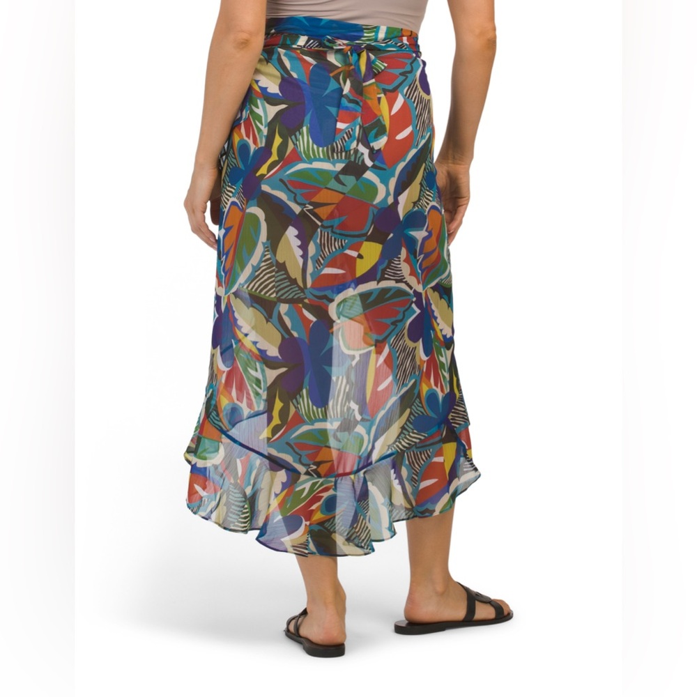 NWT ❤️ Bleu by Rod Beattie - Colorful Tropical Print Women's Sarong - Picture 2 of 4